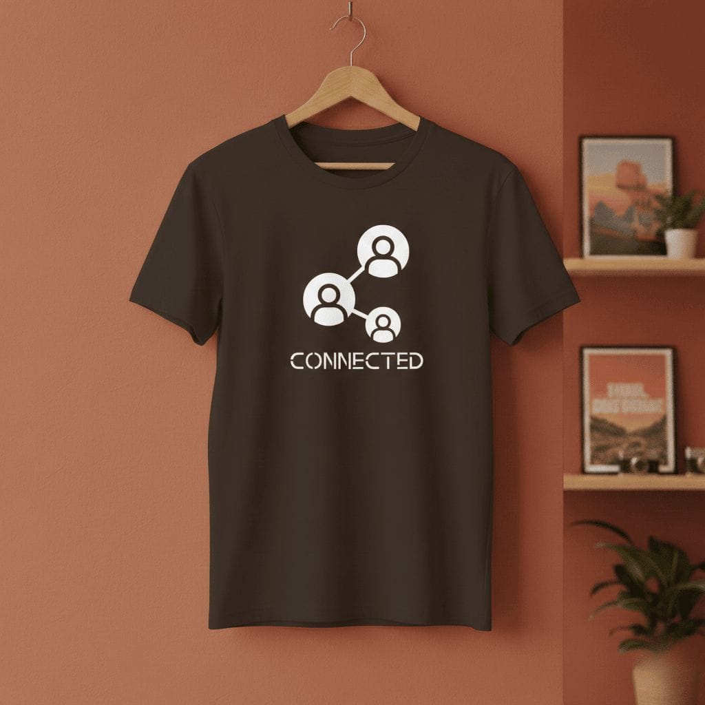 Stylisches Casual T-Shirt am Chiemsee. Kollektion Casual Modell Connected