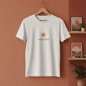 Stylisches Casual T-Shirt am Chiemsee. Kollektion Casual Modell Good Days