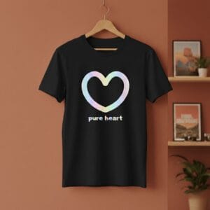 Stylische Casual T-Shirt am Chiemsee. Kollektion Casual Modell Pure Heart